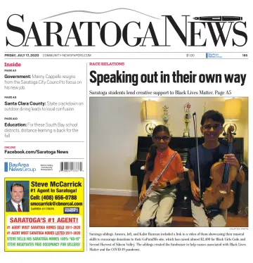 Saratoga News - 17 Jul 2020