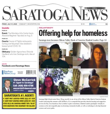 Saratoga News - 31 Jul 2020
