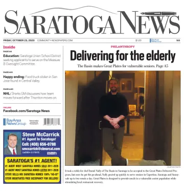 Saratoga News - 23 Oct 2020