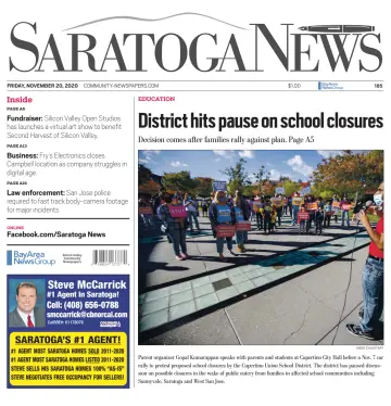 Saratoga News - 20 Nov 2020