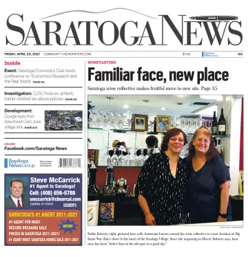 Saratoga News - 23 Apr 2021