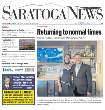 Saratoga News - 18 Jun 2021