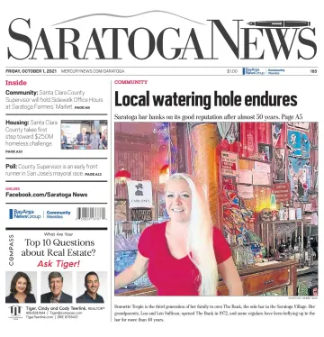 Saratoga News - 1 Oct 2021