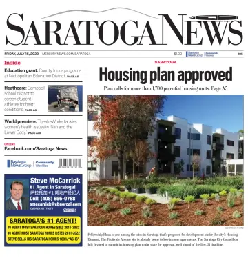 Saratoga News - 15 Jul 2022