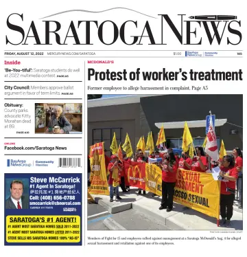 Saratoga News - 12 Aug 2022