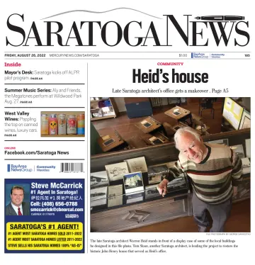 Saratoga News - 26 Aug 2022