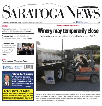 Saratoga News - 23 Sep 2022