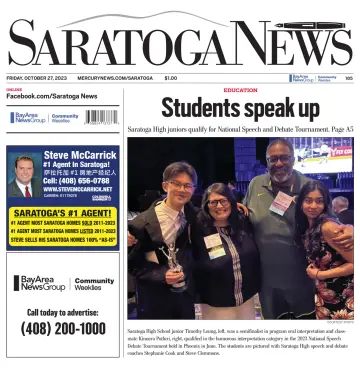 Saratoga News - 27 Oct 2023