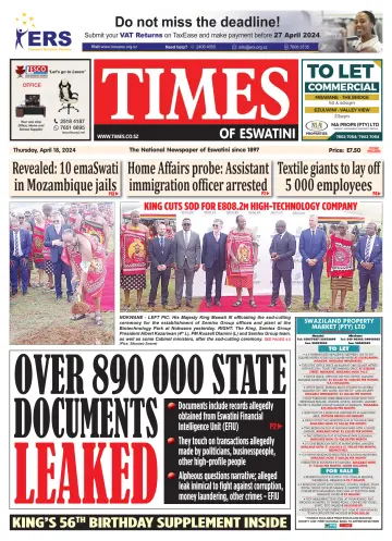 Times of Eswatini - 18 abril 2024