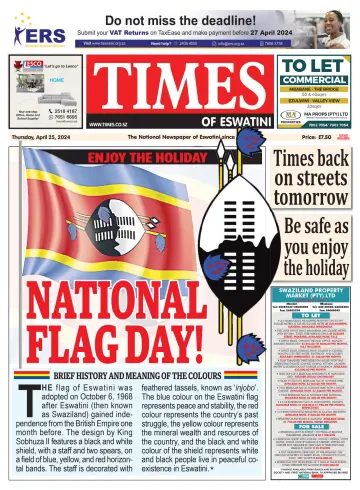 Times of Eswatini - 25 abril 2024
