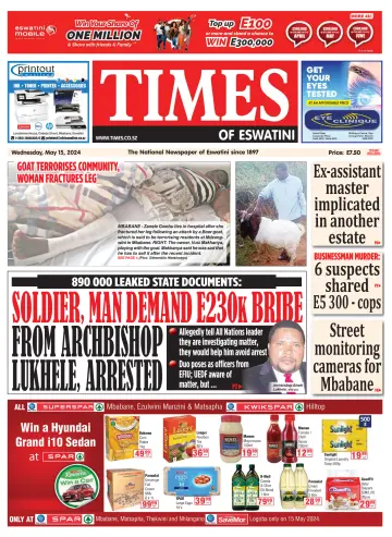 Times of Eswatini - 15 May 2024