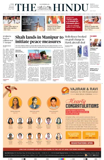 The Hindu (Bangalore) - 30 May 2023