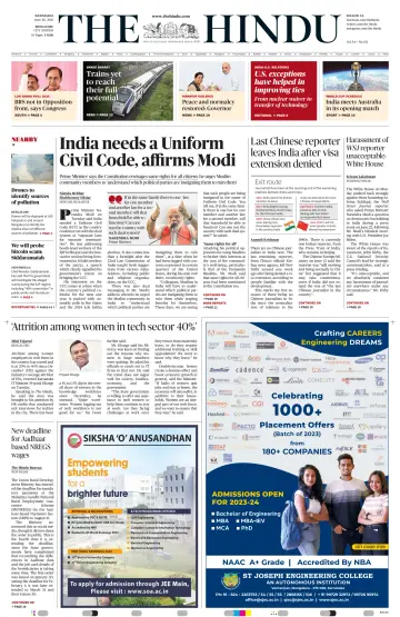 The Hindu (Bangalore) - 28 Jun 2023