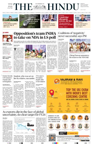 The Hindu (Bangalore) - 19 Jul 2023