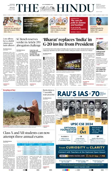 The Hindu (Bangalore) - 6 Sep 2023