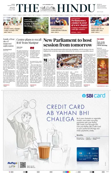 The Hindu (Bangalore) - 18 Sep 2023