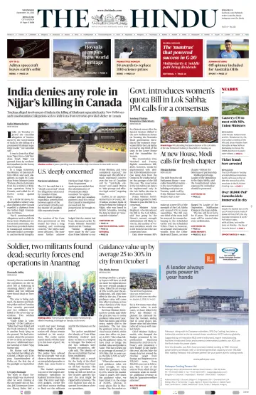 The Hindu (Bangalore) - 20 Sep 2023
