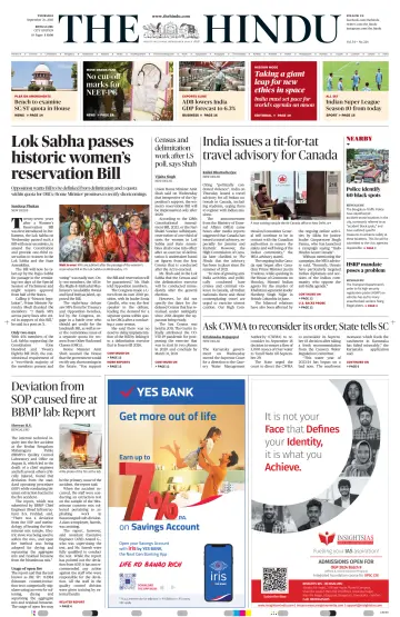 The Hindu (Bangalore) - 21 Sep 2023