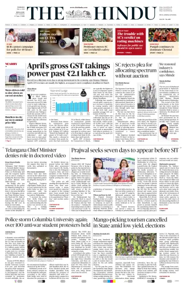 The Hindu (Bangalore) - 02 май 2024