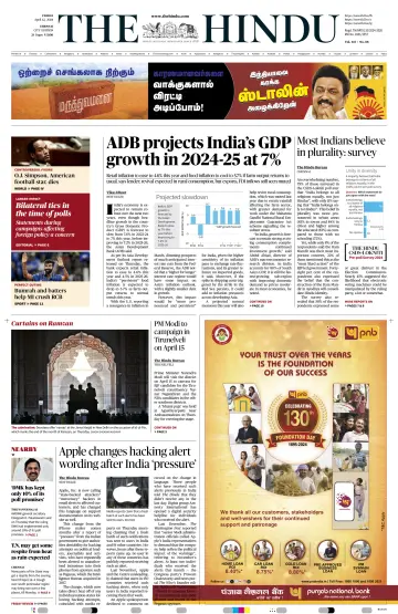 The Hindu (Chennai) - 12 Apr 2024
