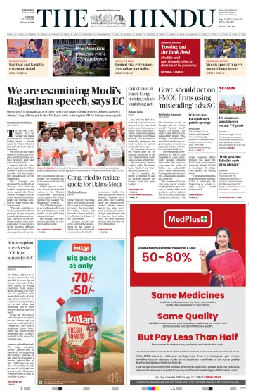 The Hindu (Chennai) - 24 Apr 2024