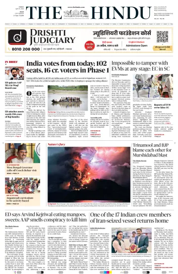 The Hindu (Delhi) - 19 Apr 2024