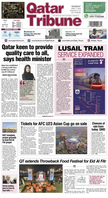 Qatar Tribune - 07 avr. 2024
