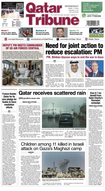 Qatar Tribune - 17 avr. 2024