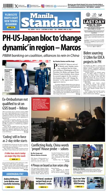 Manila Standard - 15 abril 2024