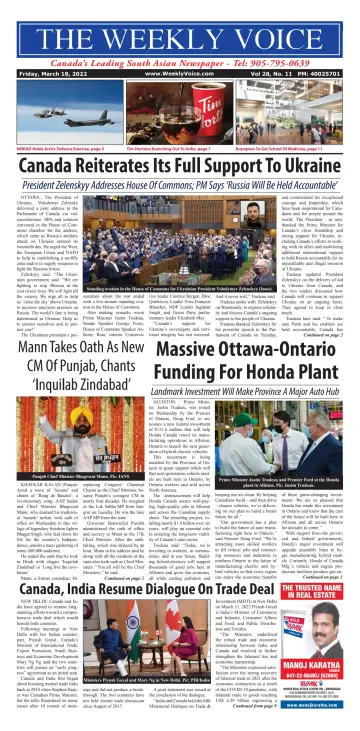The Weekly Voice - 18 Mar 2022