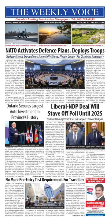 The Weekly Voice - 25 Mar 2022