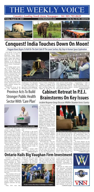 The Weekly Voice - 25 Aug 2023