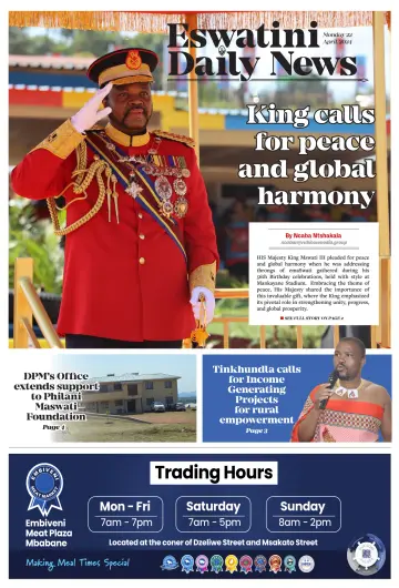 Eswatini Daily News - 22 Apr 2024