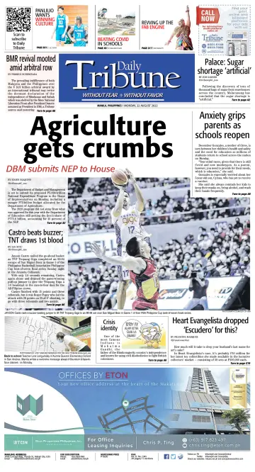 Daily Tribune (Philippines) - 22 Aug 2022
