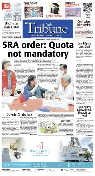 Daily Tribune (Philippines) - 30 Aug 2022