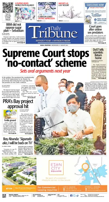 Daily Tribune (Philippines) - 31 Aug 2022