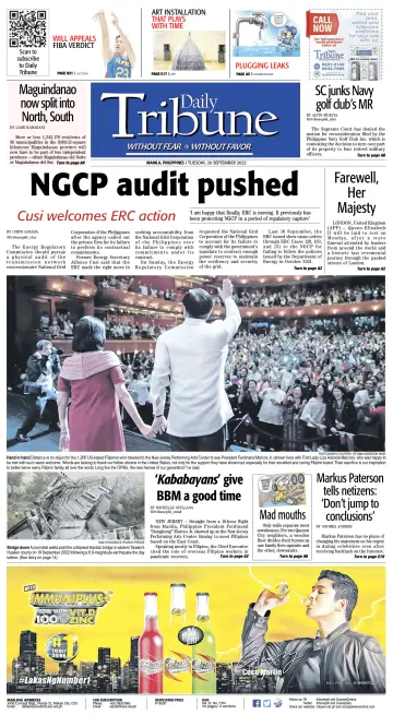 Daily Tribune (Philippines) - 20 Sep 2022