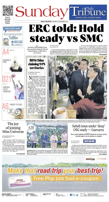 Daily Tribune (Philippines) - 25 Sep 2022