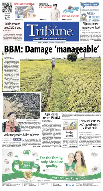 Daily Tribune (Philippines) - 27 Sep 2022