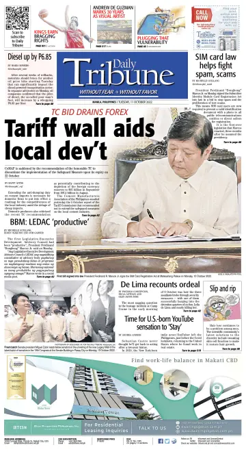 Daily Tribune (Philippines) - 11 Oct 2022