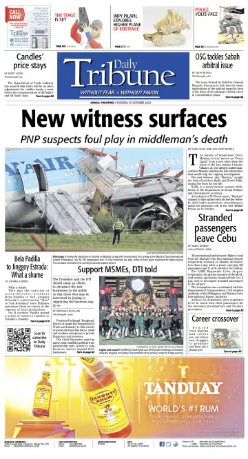 Daily Tribune (Philippines) - 25 Oct 2022