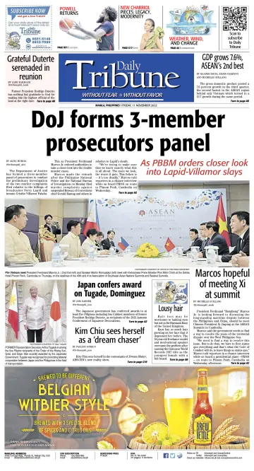 Daily Tribune (Philippines) - 11 Nov 2022