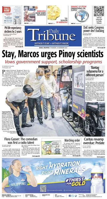 Daily Tribune (Philippines) - 24 Nov 2022