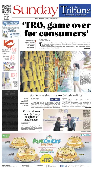 Daily Tribune (Philippines) - 27 Nov 2022