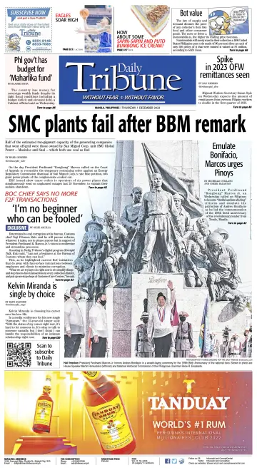Daily Tribune (Philippines) - 1 Dec 2022