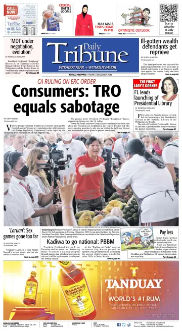 Daily Tribune (Philippines) - 2 Dec 2022