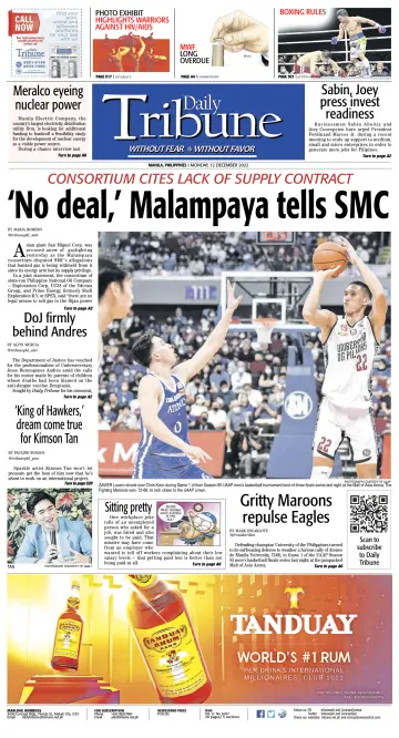 Daily Tribune (Philippines) - 12 Dec 2022