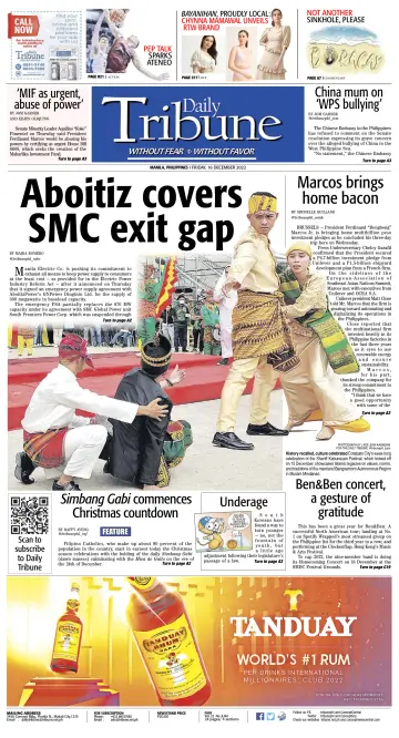 Daily Tribune (Philippines) - 16 Dec 2022
