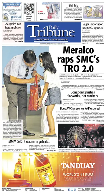 Daily Tribune (Philippines) - 23 Dec 2022