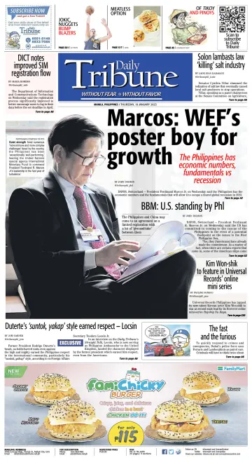 Daily Tribune (Philippines) - 19 Jan 2023